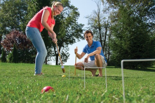 Wild Sports 6-Player Croquet Set Perspective: top