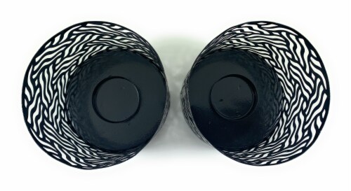 Vibhsa Votive Candle Holders 2 Pack - Black Perspective: top