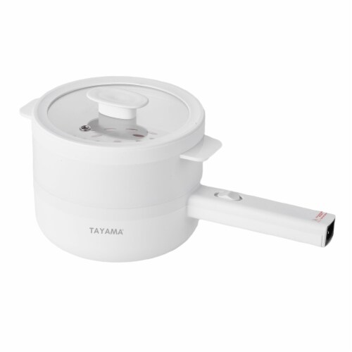 Tayama THP-150 1.5 Litre Electric Cooking Pot & Food Steamer Perspective: top