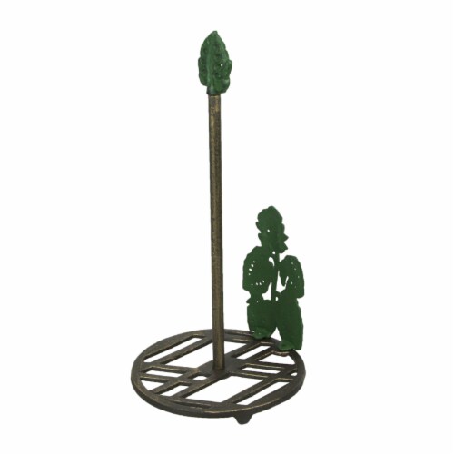 Cast Iron Monstera Leaf Paper Towel Holder Countertop Beach Themed