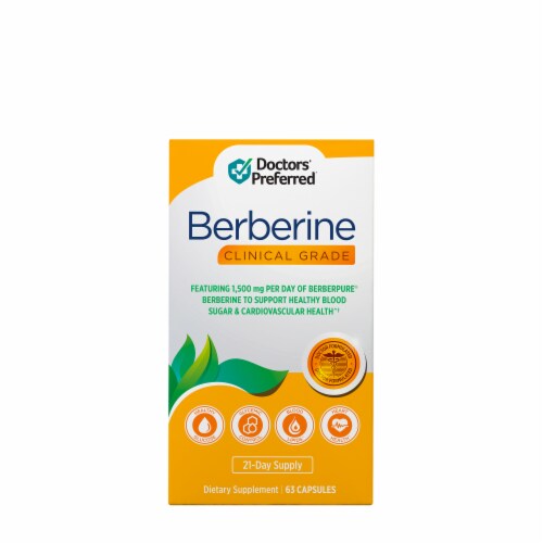 Doctors' Preferred® Clinical Grade Berberine Capsules Perspective: top