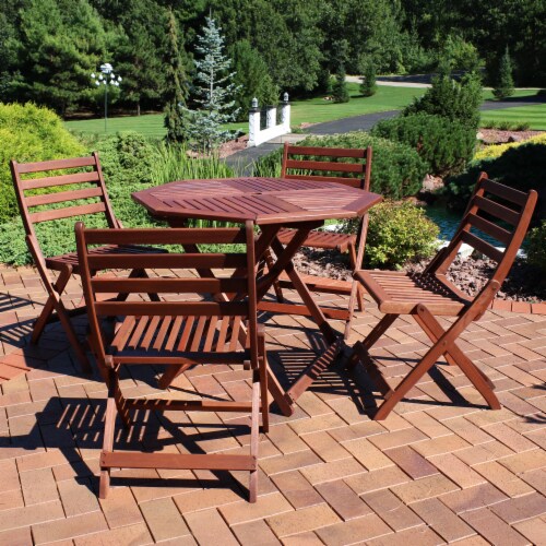 Octagon patio on sale table set
