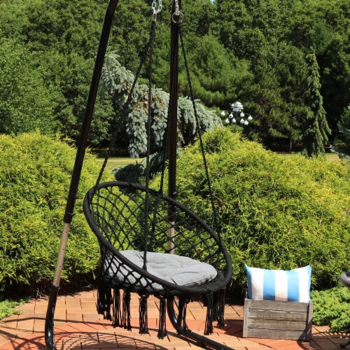 Macrame garden swing clearance