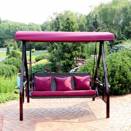 Canopy swing bench 2025