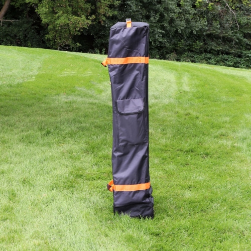 Sunnydaze Premium Pop-Up Canopy Rolling Carry Bag - Black - 12 ft x 12 ft Perspective: top