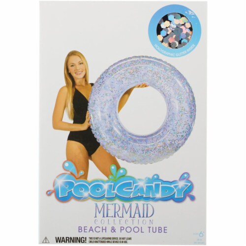 PoolCandy 36 In. Mermaid Collection Inflatable Pool Tube Float PC2036MM Perspective: top