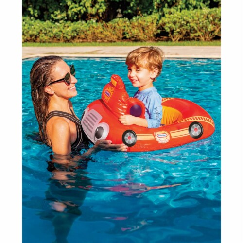 PoolCandy Little Tikes Fire Truck Ride-On Toddler Pool Float LT2722FT Perspective: top