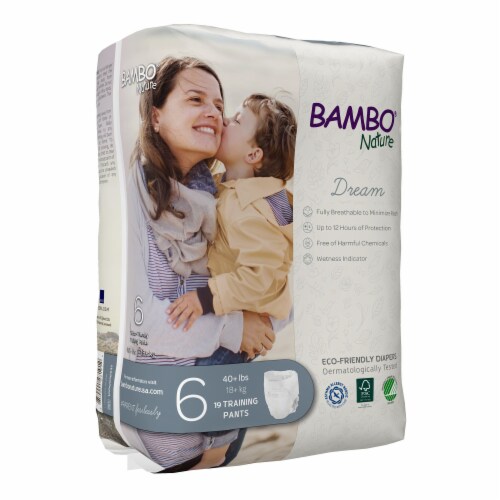 Bambo Nature Dream Toddler Toddler Training Pants Size 6 Over 40 lbs. 1000016931, 95 Ct Perspective: top