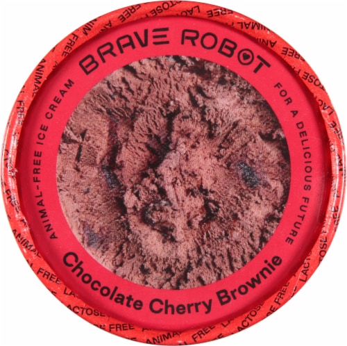 Brave Robot Chocolate Cherry Brownie Ice Cream Perspective: top