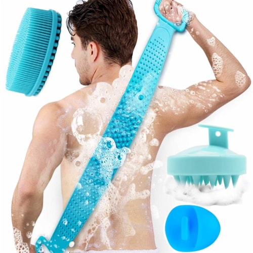 SILICONE SHOWER BACK SCRUBBER CLEANER WASHER MEN WOMEN CHILDREN - 2 SIZES,  2 units - Fry's Food Stores