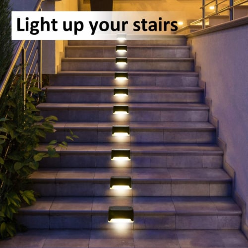 Solar powered deck step lights clearance