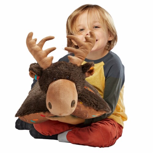 Pillow Pets Sweet Chocolate Scented Moose Plush Toy Perspective: top