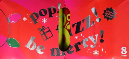 Poppi® Limited Edition Holiday Variety Pack Soda Cans Perspective: top
