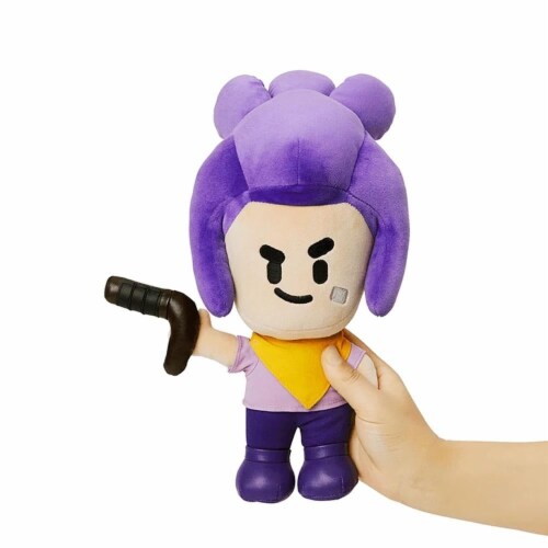 Brawl Stars Shelly Plush Buddy Blaster 7 Brawler Gaming Fighter Doll Character Figure PMI Perspective: top