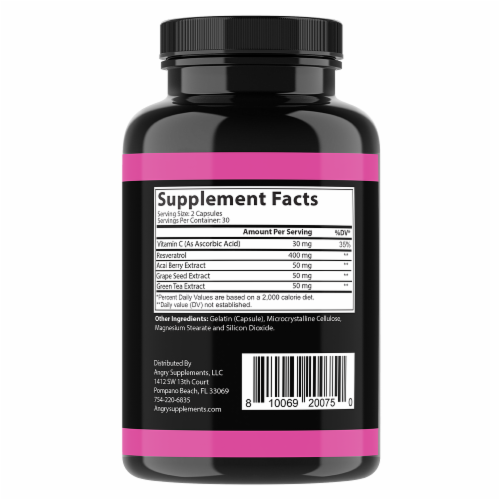 Clear Skin Complex with Resveratrol Rejuvenates Skin Promotes Digestion, Antioxidant Perspective: top