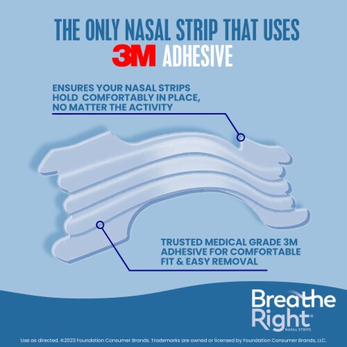 Breathe Right Extra Strength Clear Nasal Strips 44 ea Perspective: top