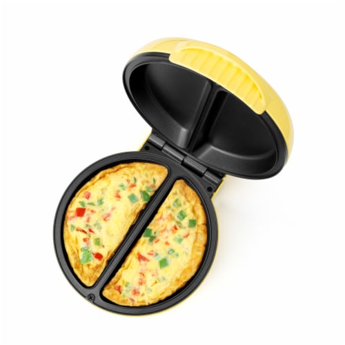 2-Section Omelet Maker Yellow Holstein Housewares Perspective: top