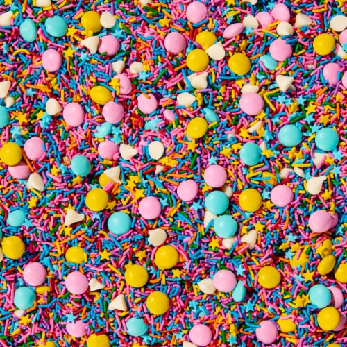 Fancy Sprinkles Birthday Baking Confetti Perspective: top