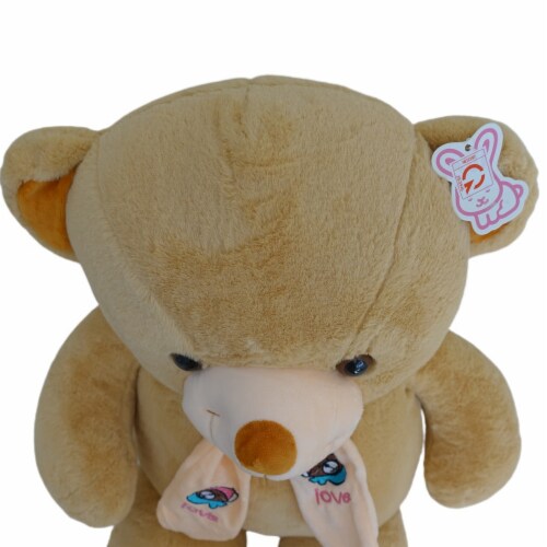 Teddy Bear | Pennie Brown Faux Fur Bear | 32 Inches Perspective: top