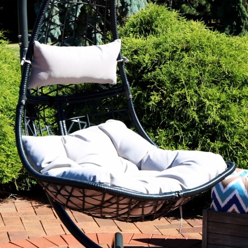 Sunnydaze Phoebe Egg Chair Replacement Seat and Headrest Cushions