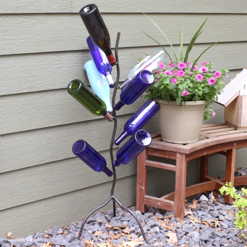 Large Outdoor Wine Bottle Tree Garden and Lawn Decorative Accent 40 40.5 Ralphs