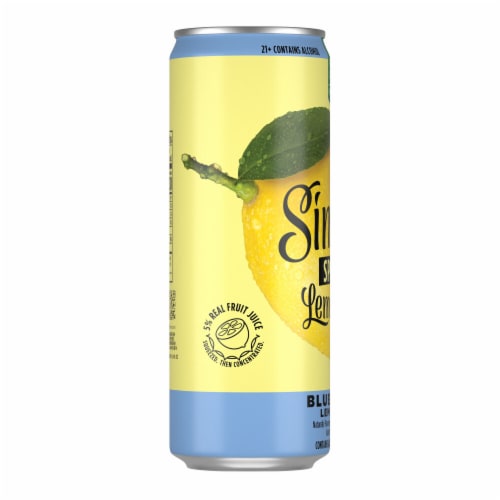 Simply Spiked Blueberry Hard Lemonade Perspective: top