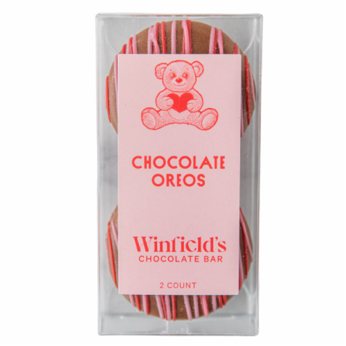 Winfiled's Chocolate Bar Valentine Chocolate Oreos Perspective: top