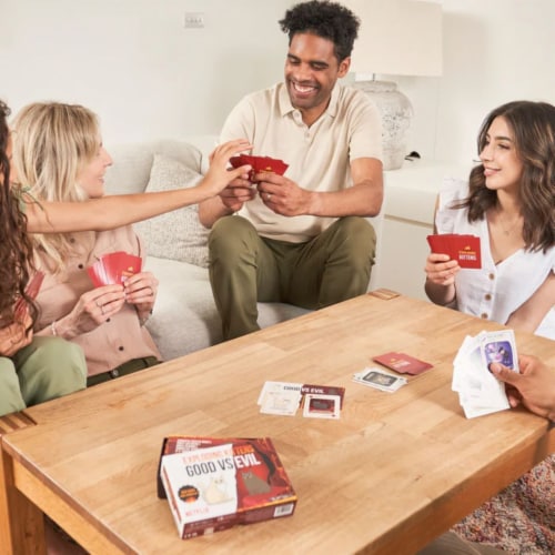 Exploding Kittens® Good VS Evil Board Game Perspective: top