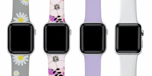 4 Pack of Silicone Bands for Apple Watch Series 1 2 3 4 5 6 SE Size 42mm 44mm 42mm 44mm Harris Teeter