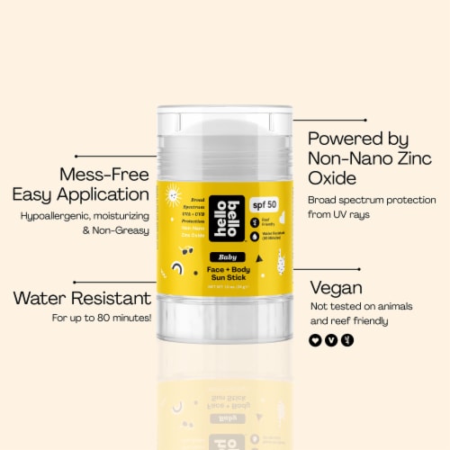 Hello Bello™ Kids Face + Body Face & BodySunscreen SPF 50 Perspective: top
