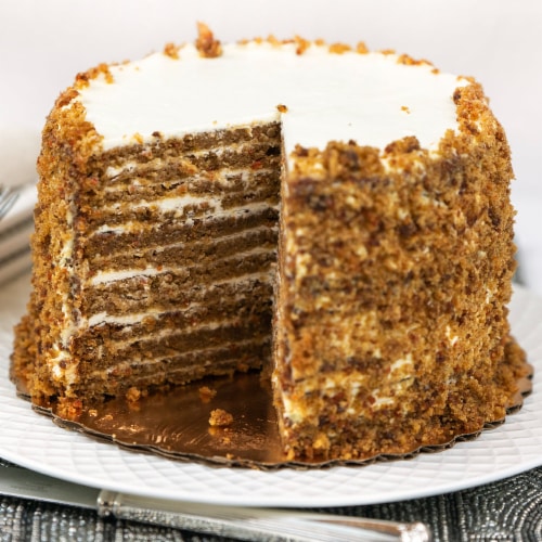 Chesapeake Bay Gourmet Carrot Smith Island Cake, Official State Cake of Maryland Perspective: top