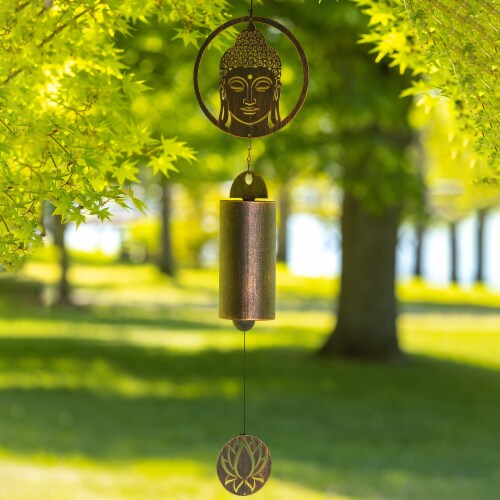VP Home Zen Buddha Rustic 31  H Wind Chimes Outdoor Decor Garden Gift for Women Perspective: top