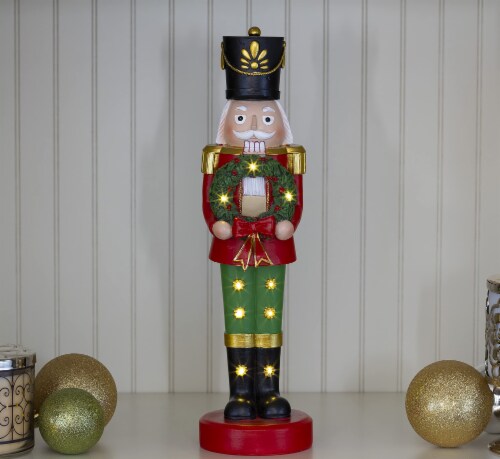 VP Home Christmas Nutcracker Snowman Decor LED Holiday Lights Up Decorations Perspective: top