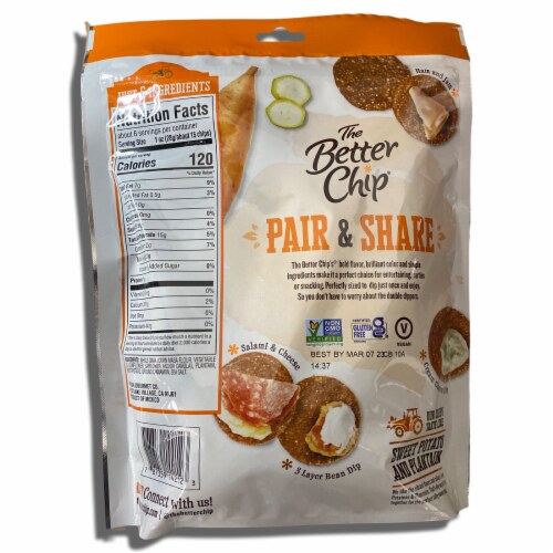 Sweet Potato Plantain Chips by The Better Chip Bundled by Tribeca Curations | Value Pack of 3 Perspective: top