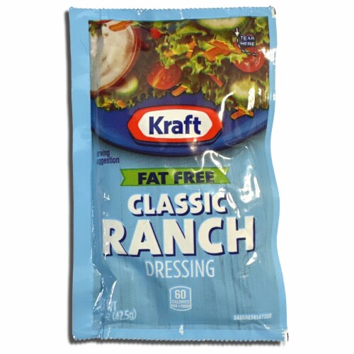 Fat Free Salad Dressing Variety by Kraft | 1.5 Oz | Pack of 25 Perspective: top