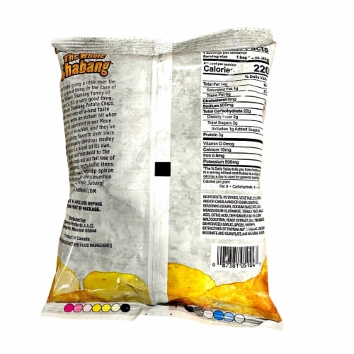 The Whole Shabang Potato Chips by Moon Lodge Bundled by Tribeca Curations | 1.5 Oz | Original Perspective: top