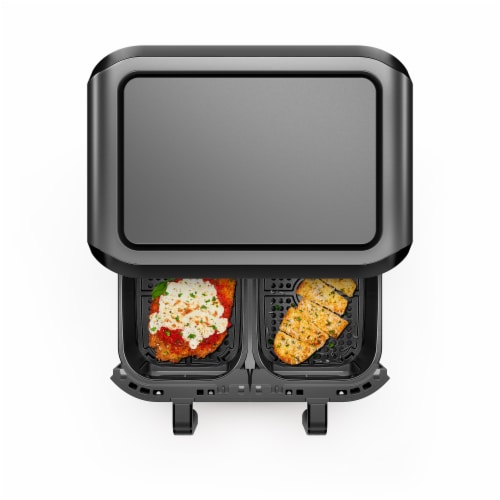 Chefman TurboFry® Touch Dual Basket Digital Air Fryer - Black Perspective: top