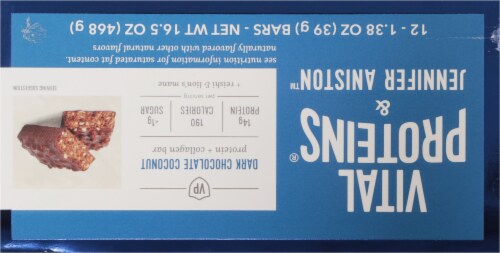 Vital Proteins® Jennifer Aniston™ Protein+Collagen Bar - Dark Chocolate Coconut Perspective: top
