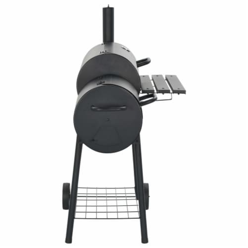 vidaXL Classic Charcoal BBQ Offset Smoker Perspective: top