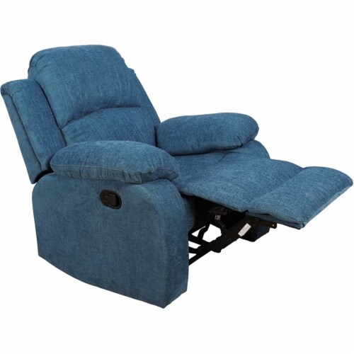 Blue microfiber recliner discount