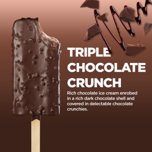 Keto Pint Triple Chocolate Crunch Ice Cream Bars Perspective: top
