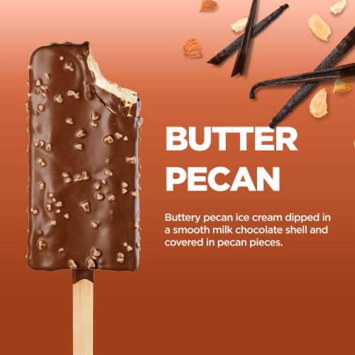 Keto Zero Added Sugar Butter Pecan Ice Cream Bars 4pk 2.75 fl oz Bars Perspective: top