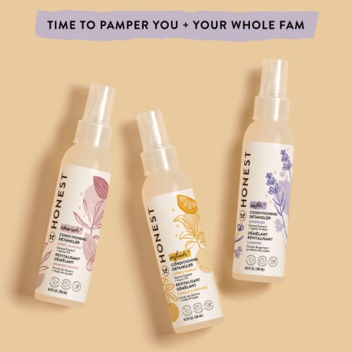 The Honest Company Calm Lavender Conditioning Detangler Perspective: top