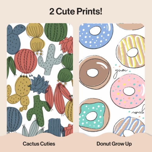 The Honest Company Clean Conscious Diapers® | Donut Grow Up + Cactus Cuties, Size 4 Perspective: top