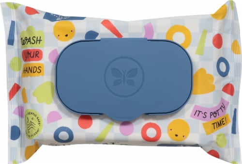 Honest® Toddler Flushable Wipes Perspective: top