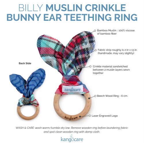 Crinkle bunny ear sales teether