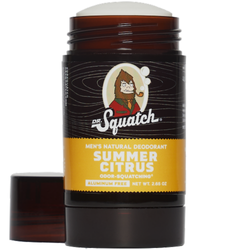 Dr Squatch® Aluminum Free Summer Citrus Deodorant Perspective: top