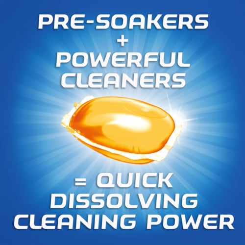 Finish Gelpacs - Dishwasher Detergent Tablets, Orange - 38 Count (Pack of 4) Perspective: top