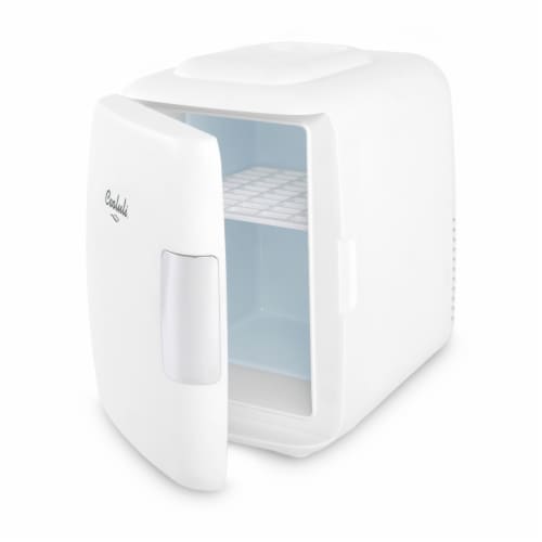 Cooluli Classic 4 Liter Portable Compact Mini Fridge - White Perspective: top