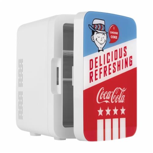 Cooluli Coca-Cola Americana 10 Liter Portable Compact Mini Fridge Perspective: top